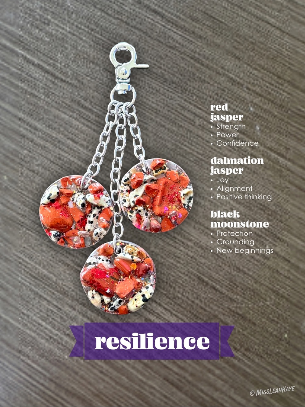 .handmade Bag Charms/Keychains with Crystals - Picture 9 of 16